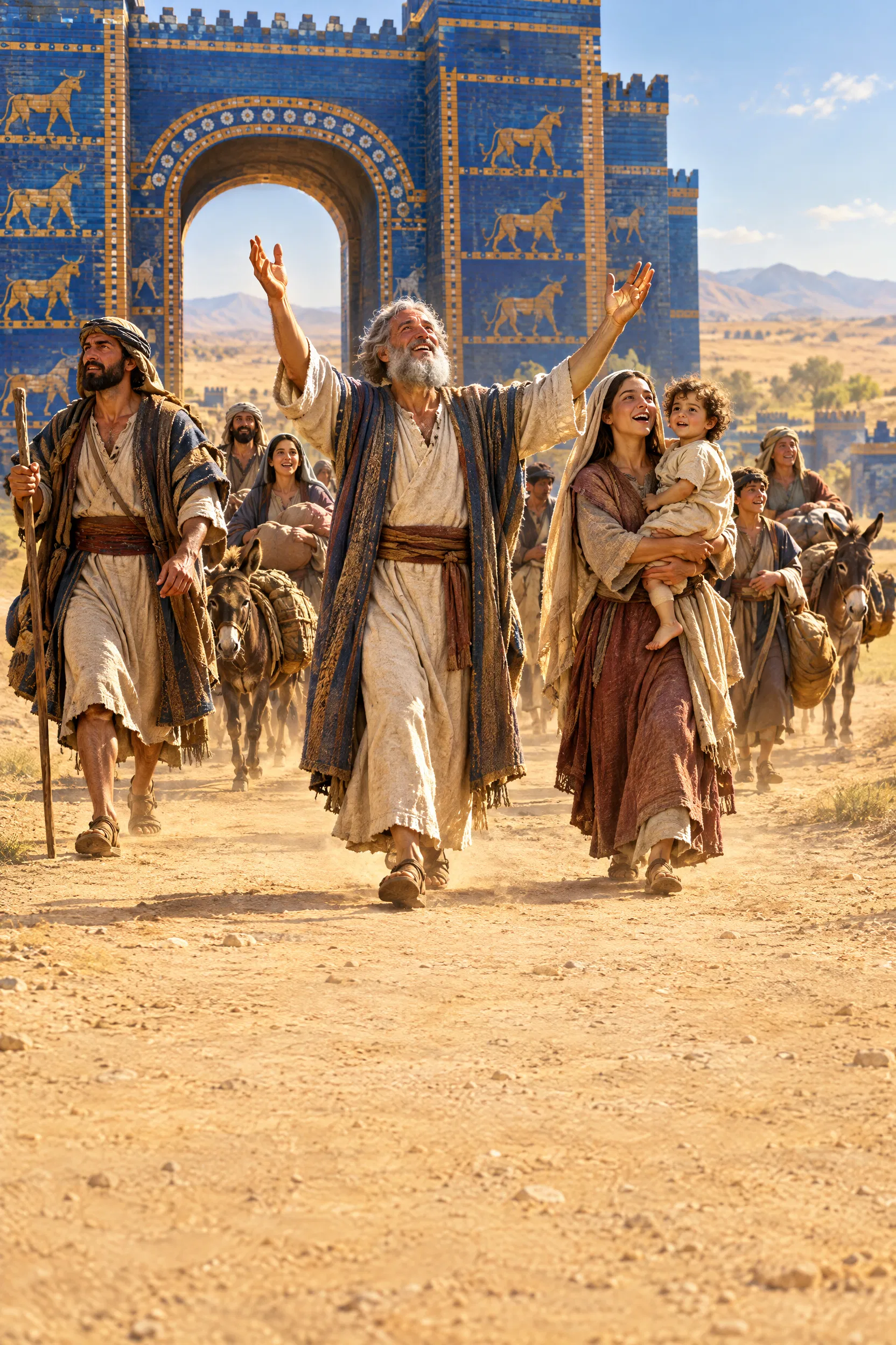 Exiles Leave Babylon Singing Through the Blue Gate