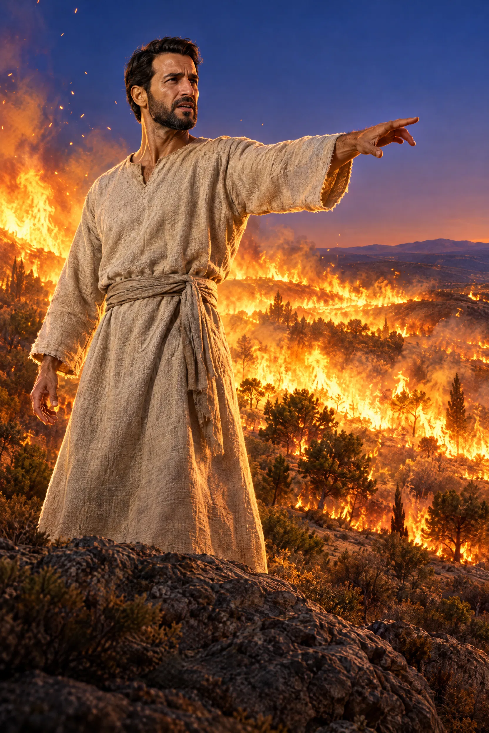 Ezekiel Prophesies Against the Burning Forest of the South