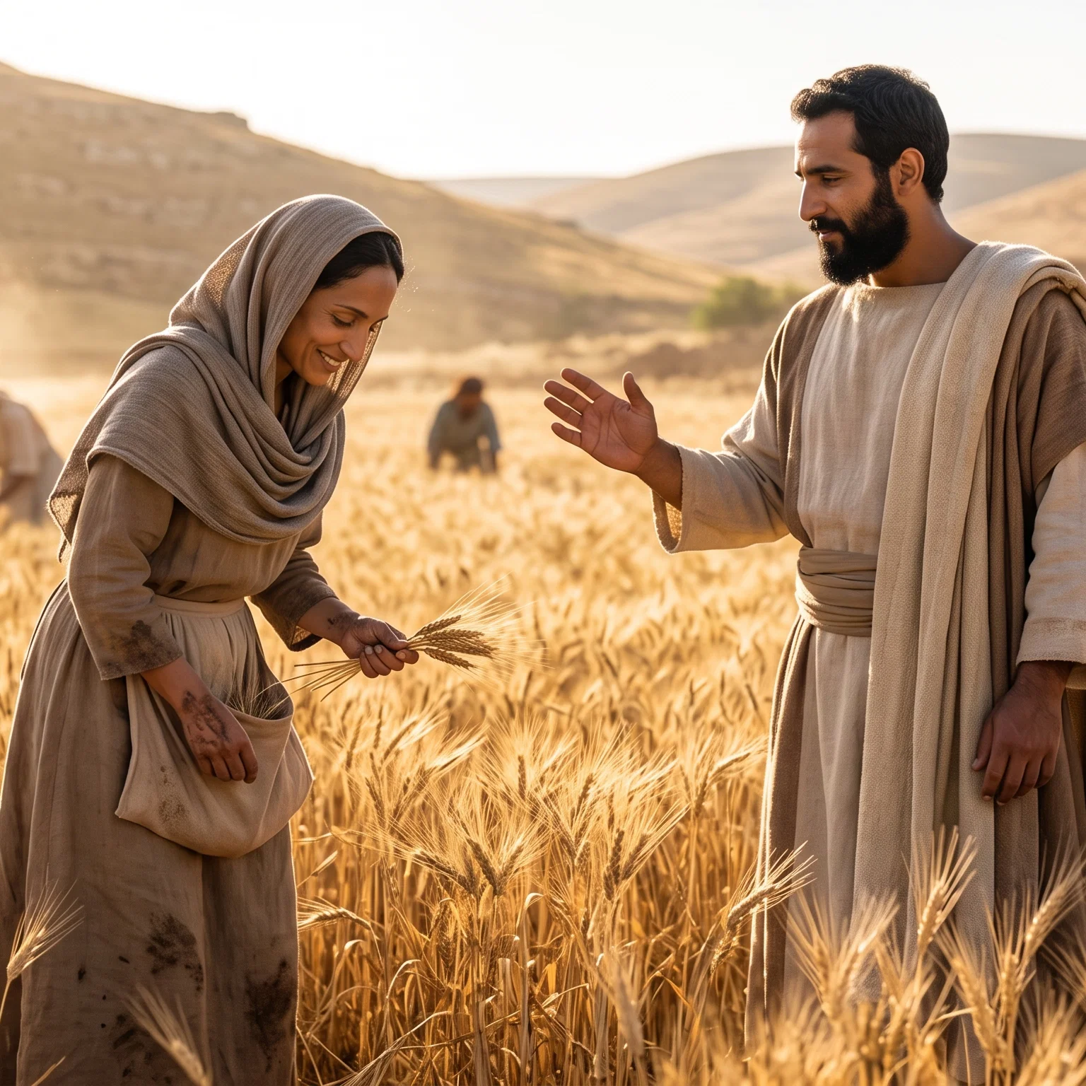 Ruth Gleaning in the Golden Fields