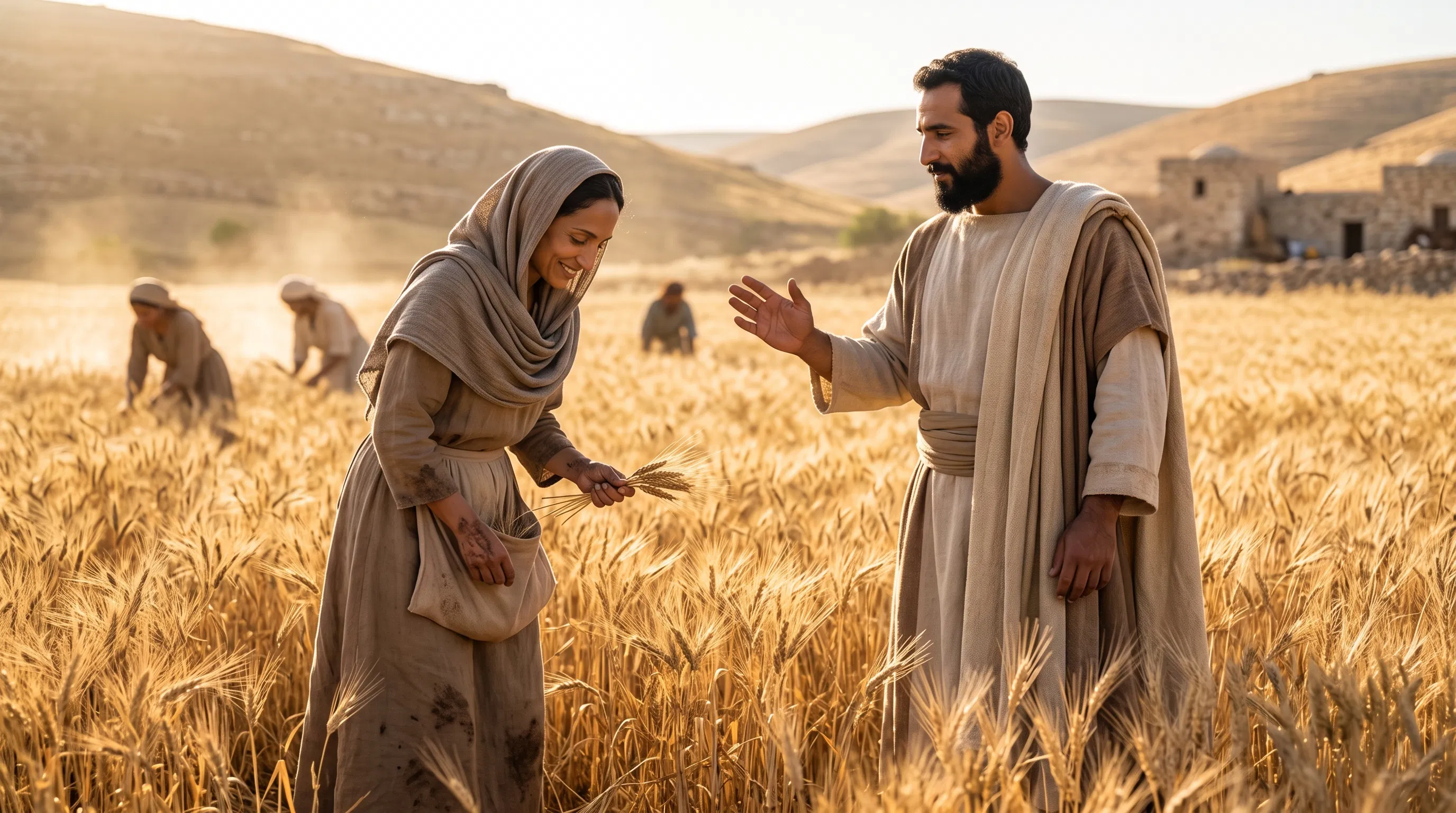 Ruth Gleaning in the Golden Fields
