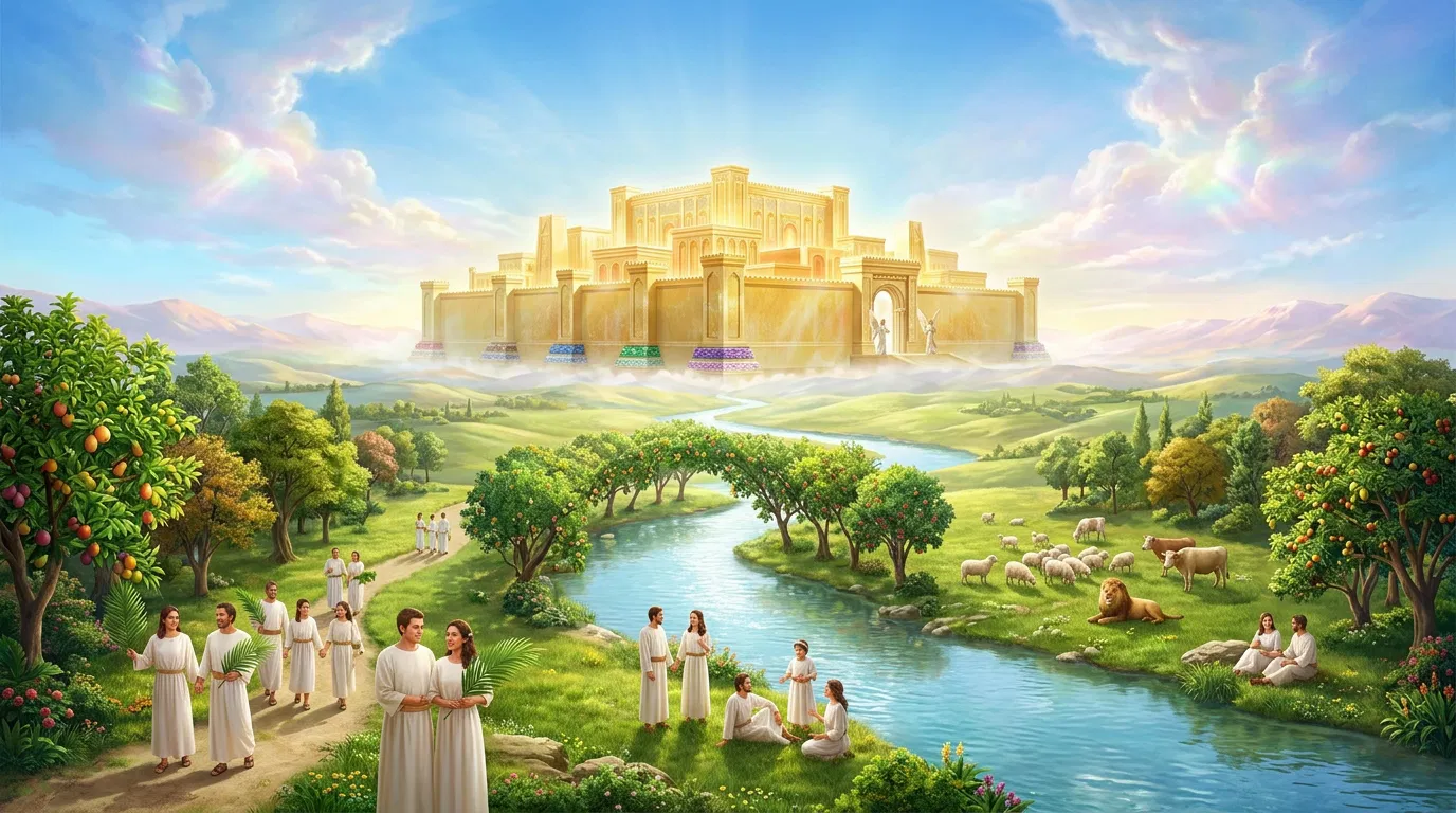 The New Earth With the Holy City and River