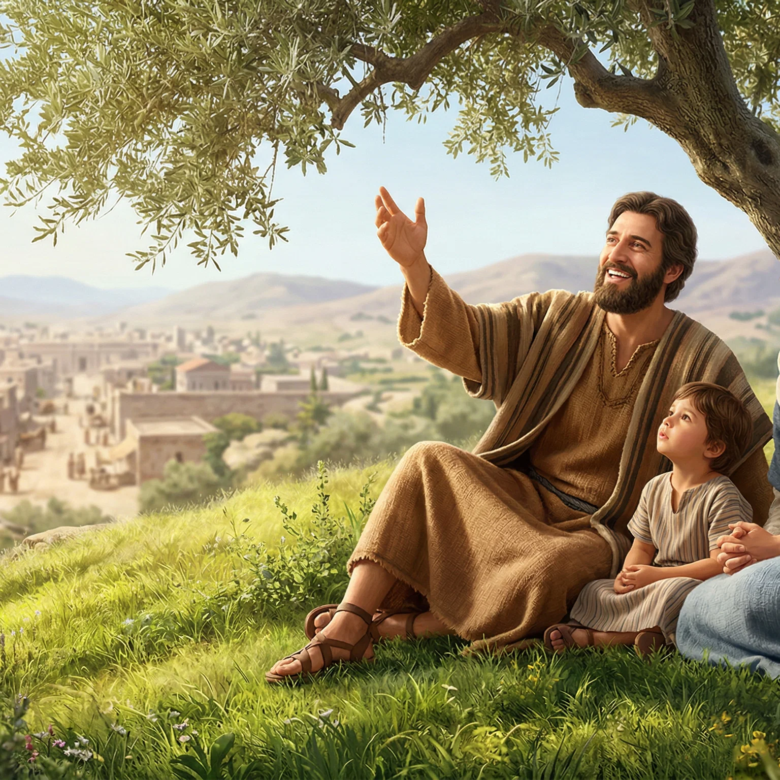 Faithful Gaze Above the Valley