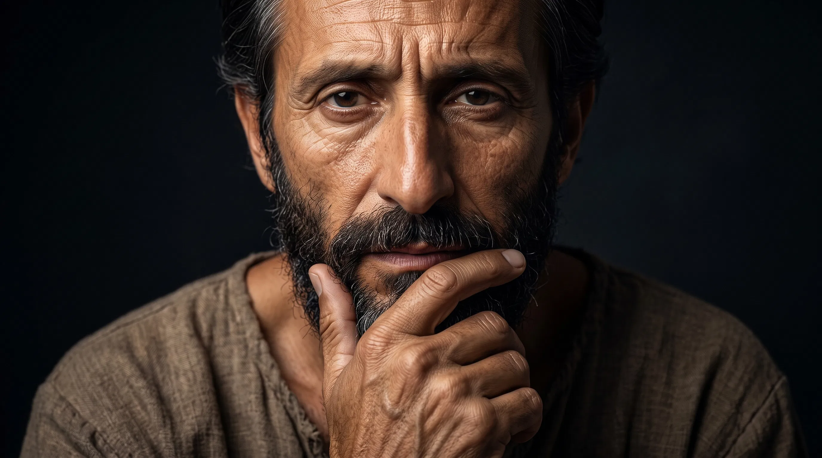 Apostle Paul in Thoughtful Contemplation