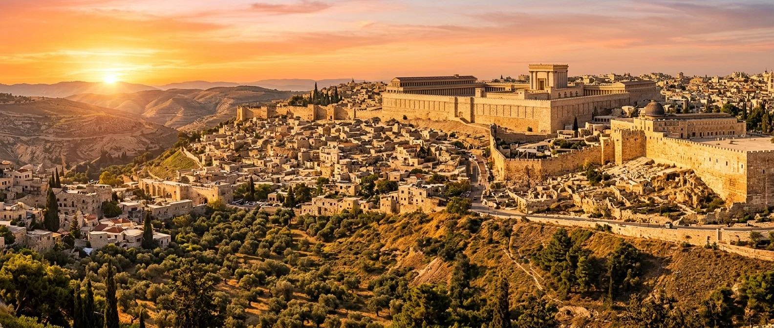 Golden Dawn Over Ancient Jerusalem