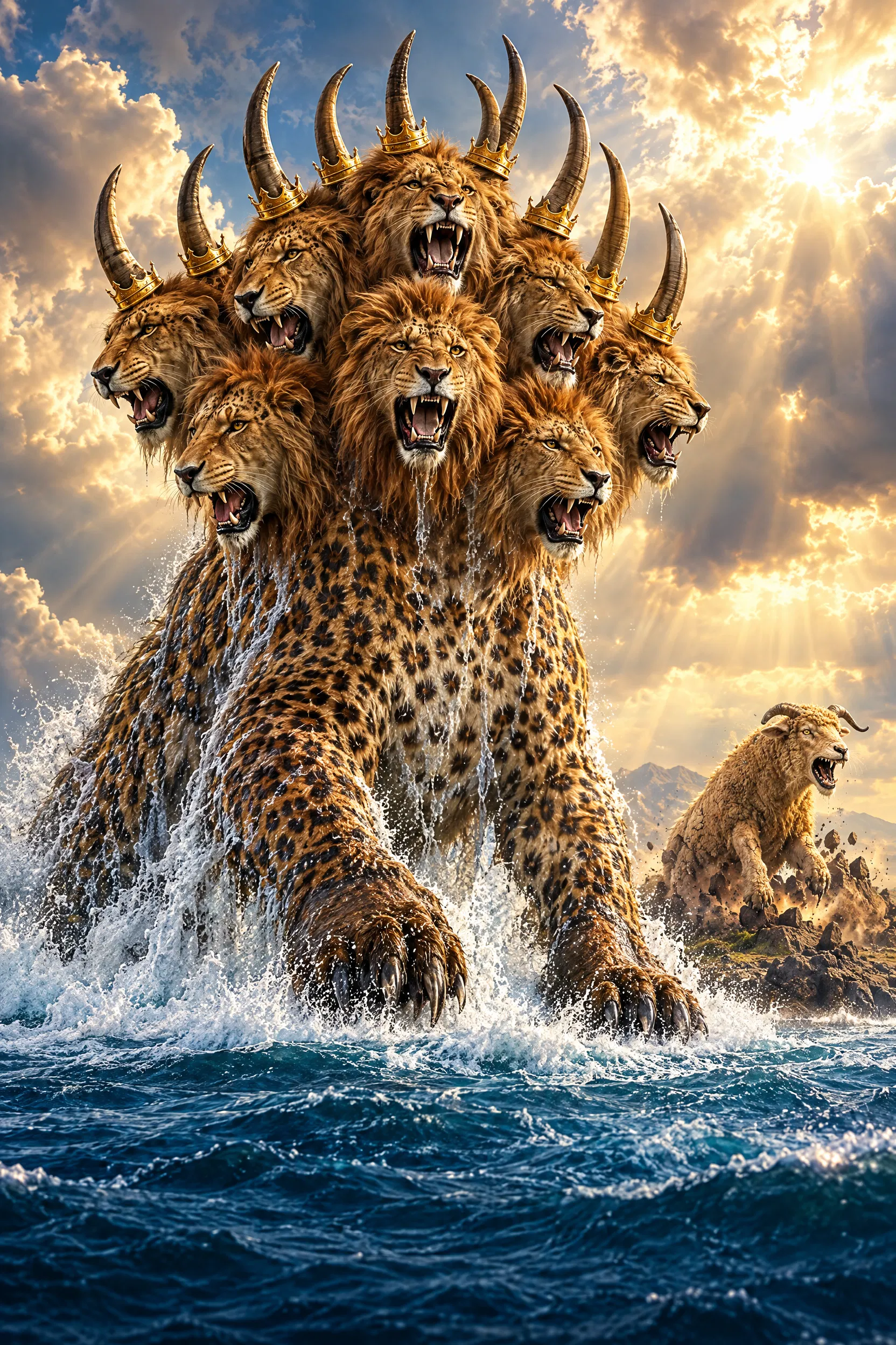 The Leopard Beast From the Sea and the Lamb-Horned Beast