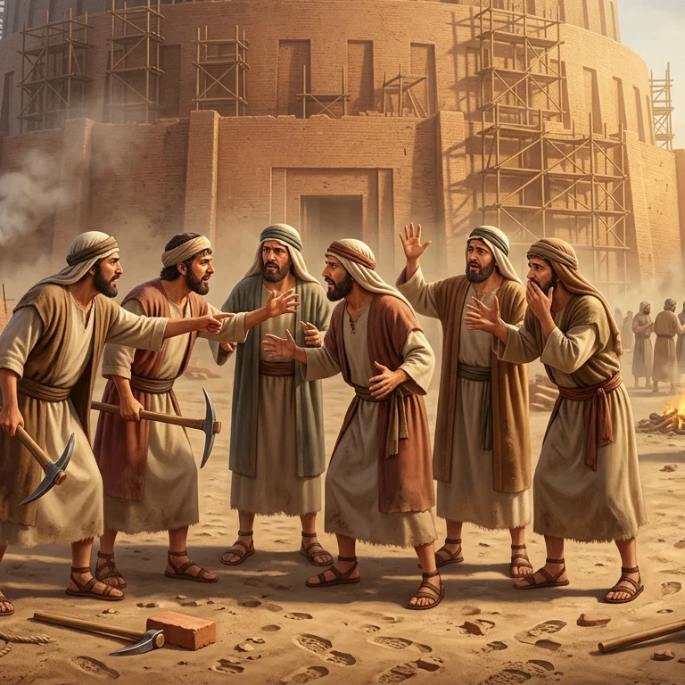 The Tower of Babel Language Confusion