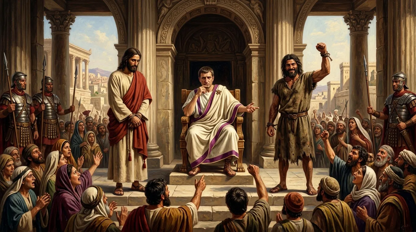 Jesus and Barabbas Before Pilate
