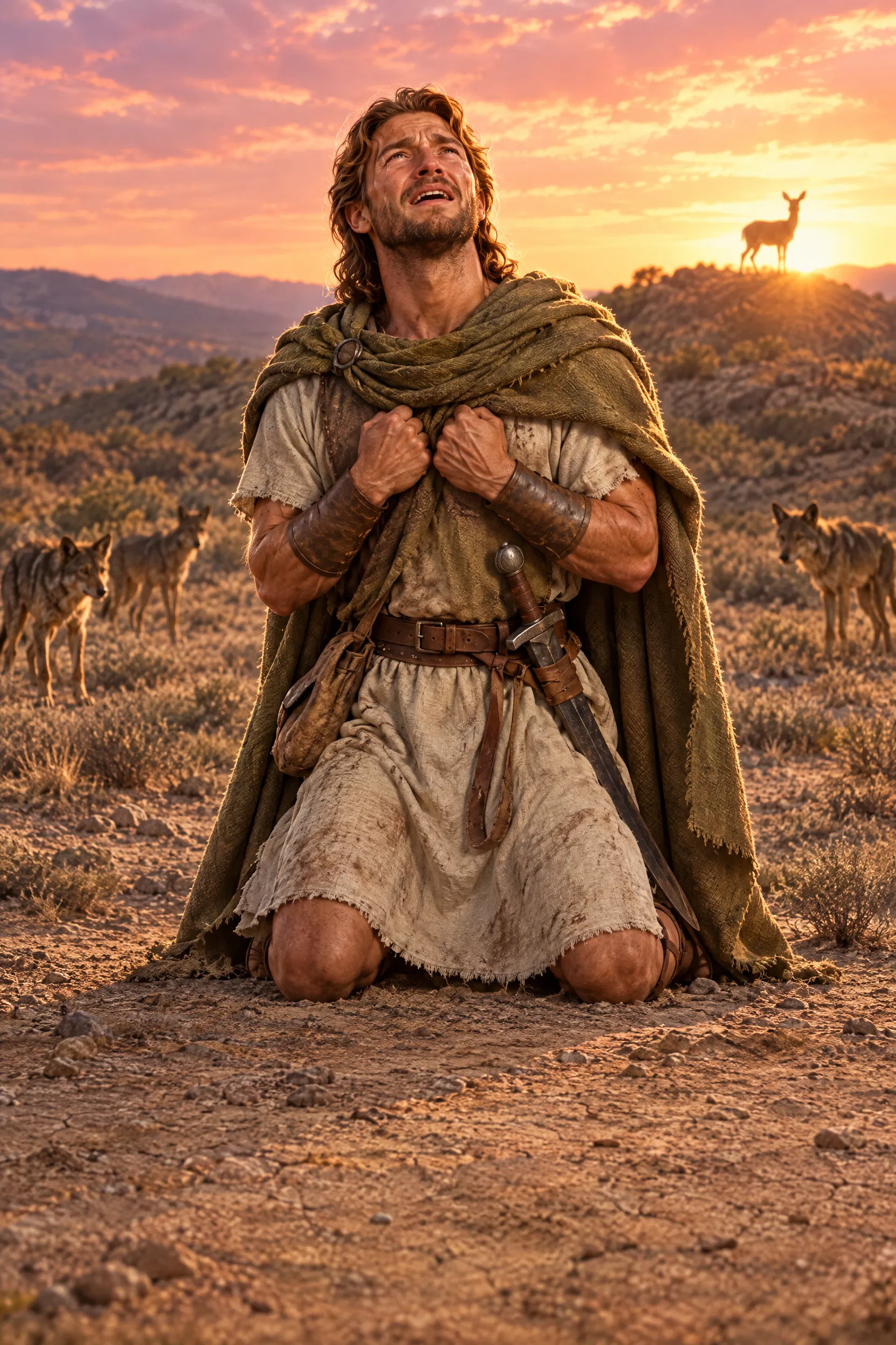 David Cries Out in the Wilderness Among Wild Dogs