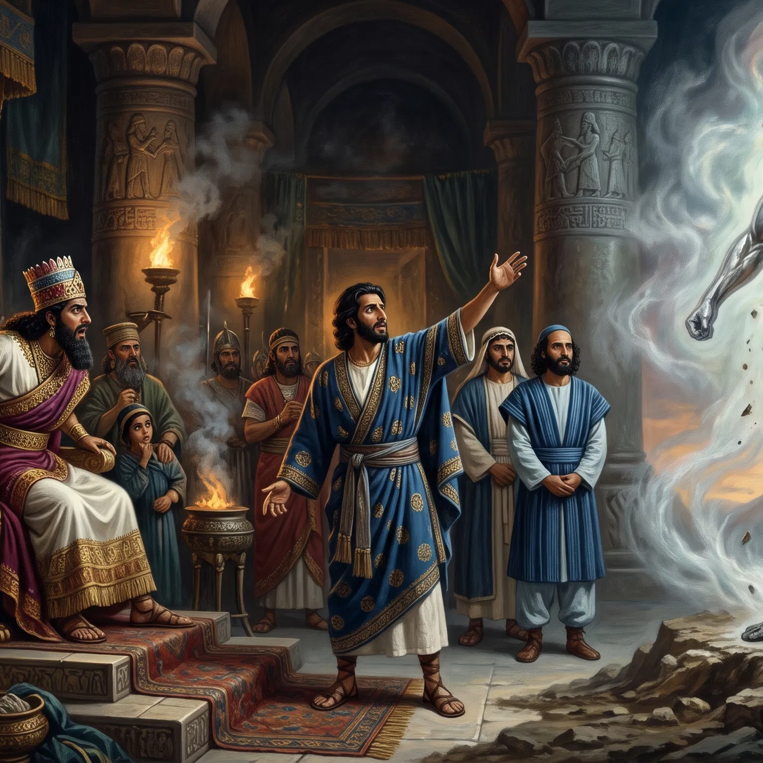 Daniel Interprets Nebuchadnezzar's Dream of the Great Statue