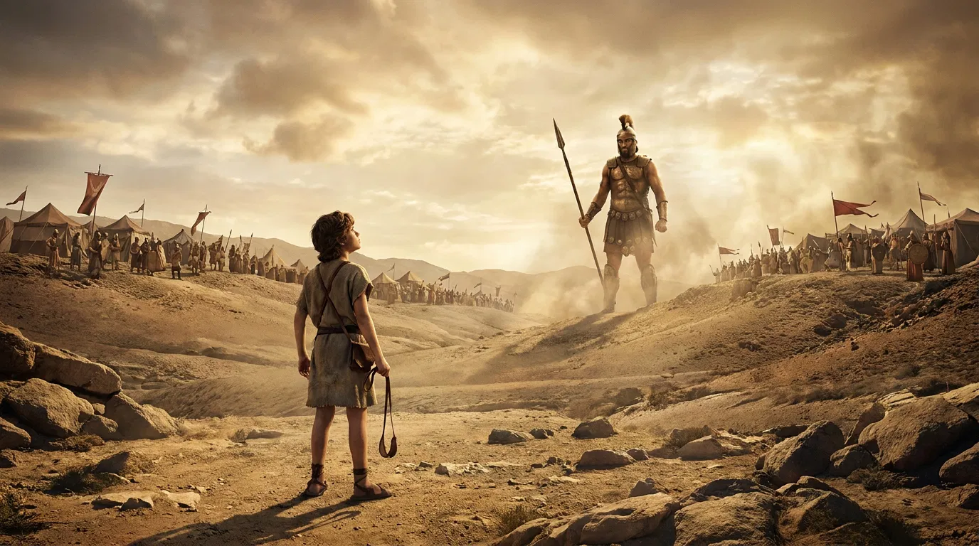 The Shepherd Faces the Giant