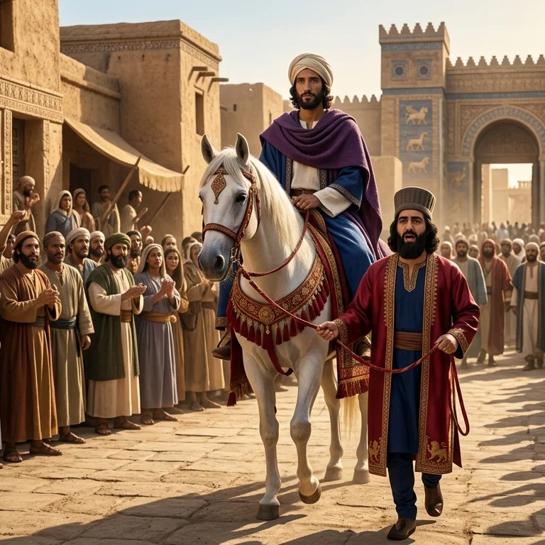 The King's Honor Bestowed Upon Mordecai
