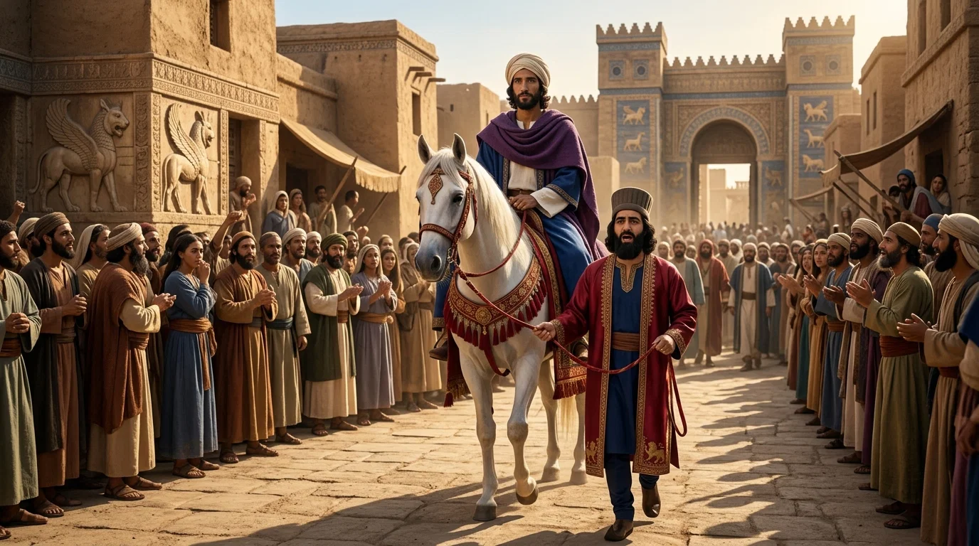 The King's Honor Bestowed Upon Mordecai
