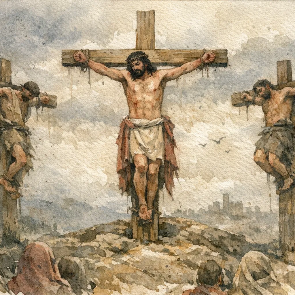 Jesus Crucified Between Two Thieves