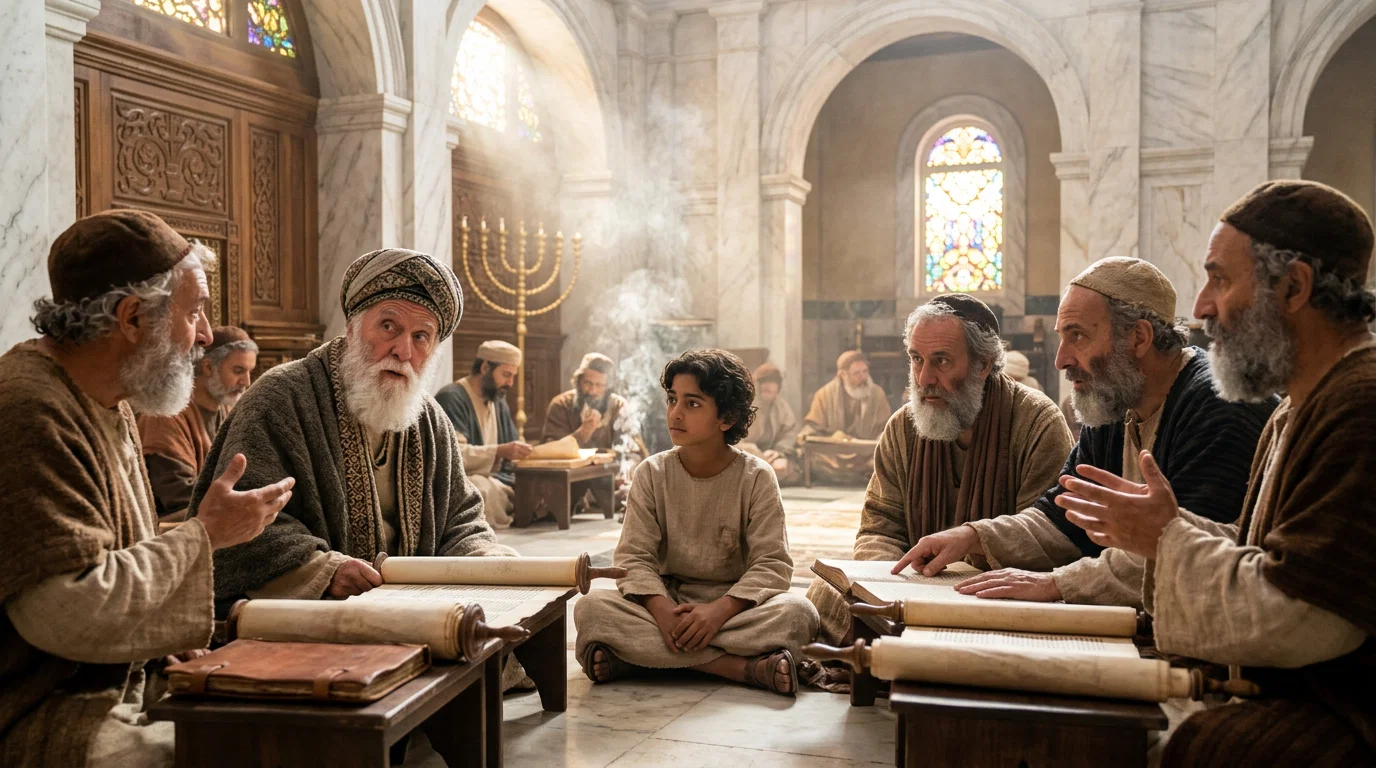 Young Jesus Teaching in the Temple