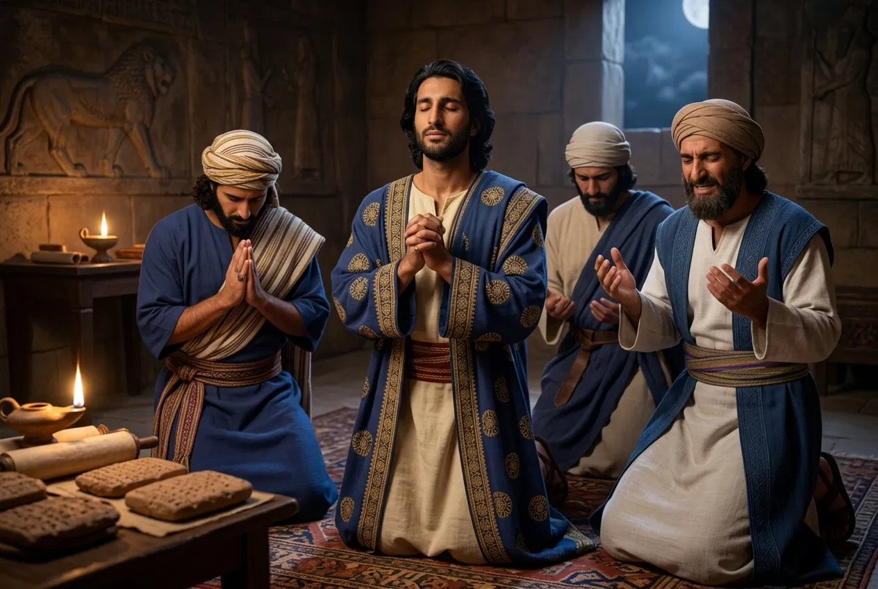 Daniel and His Friends Pray for the Dream