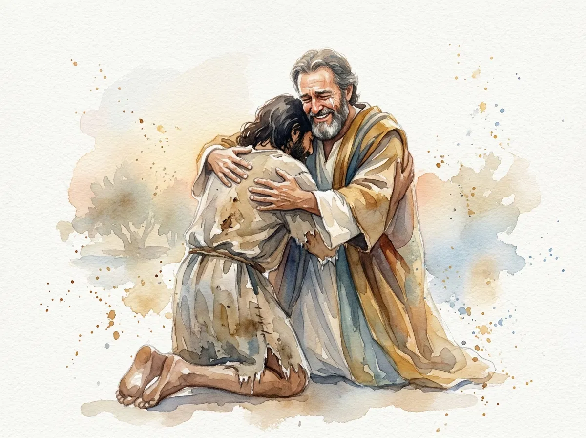 The Father Embraces the Returning Prodigal Son