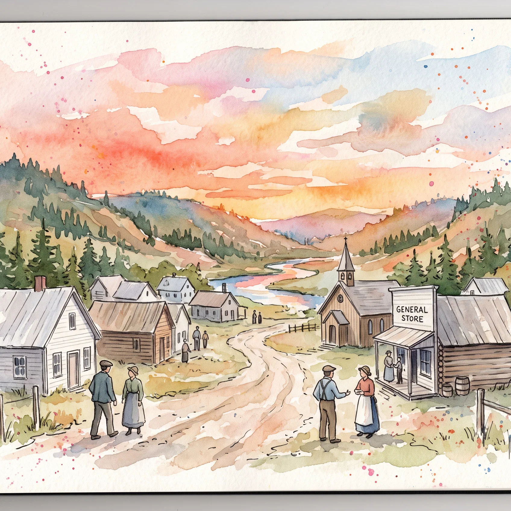 Golden Hour in a Heritage Village