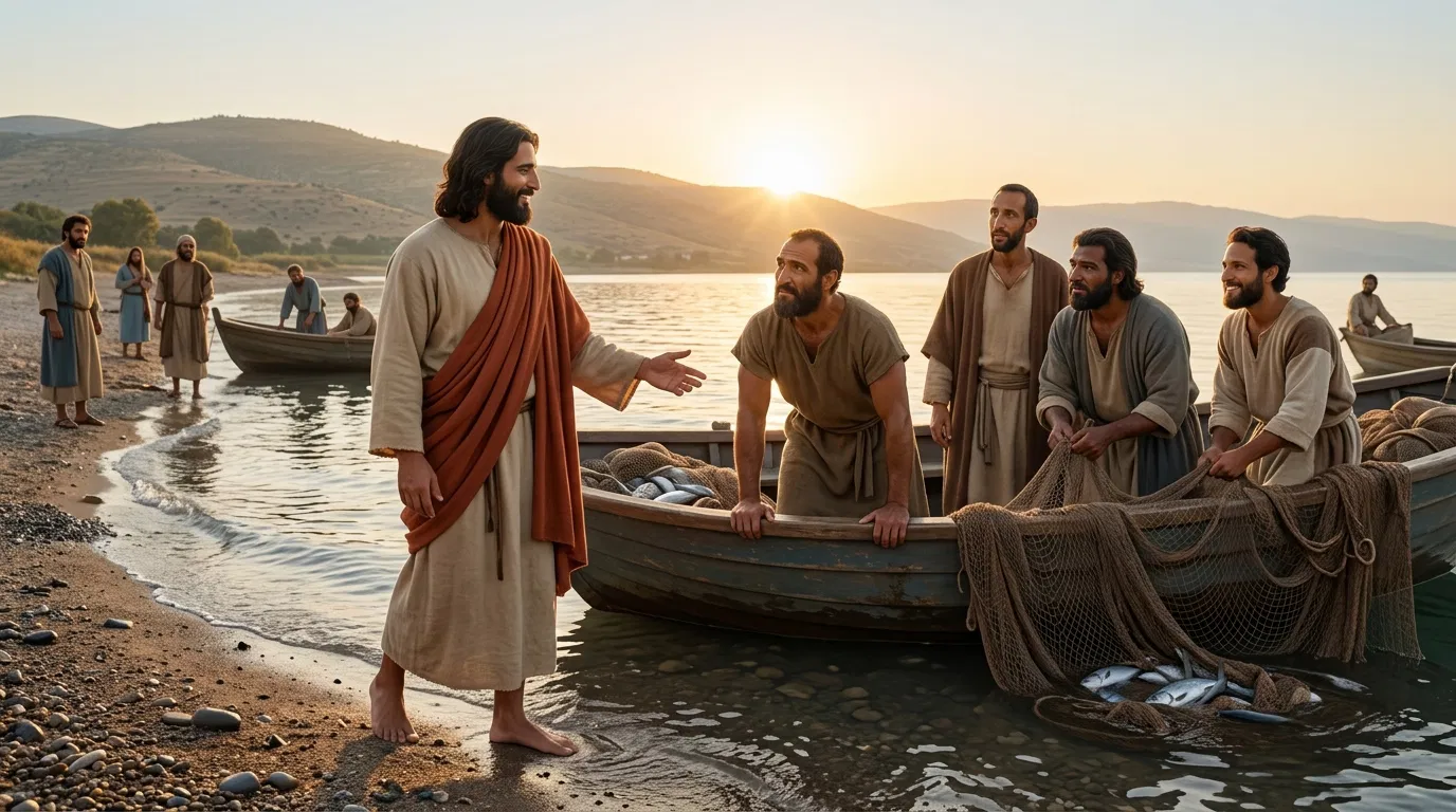 Jesus Calls the Fishermen by the Sea
