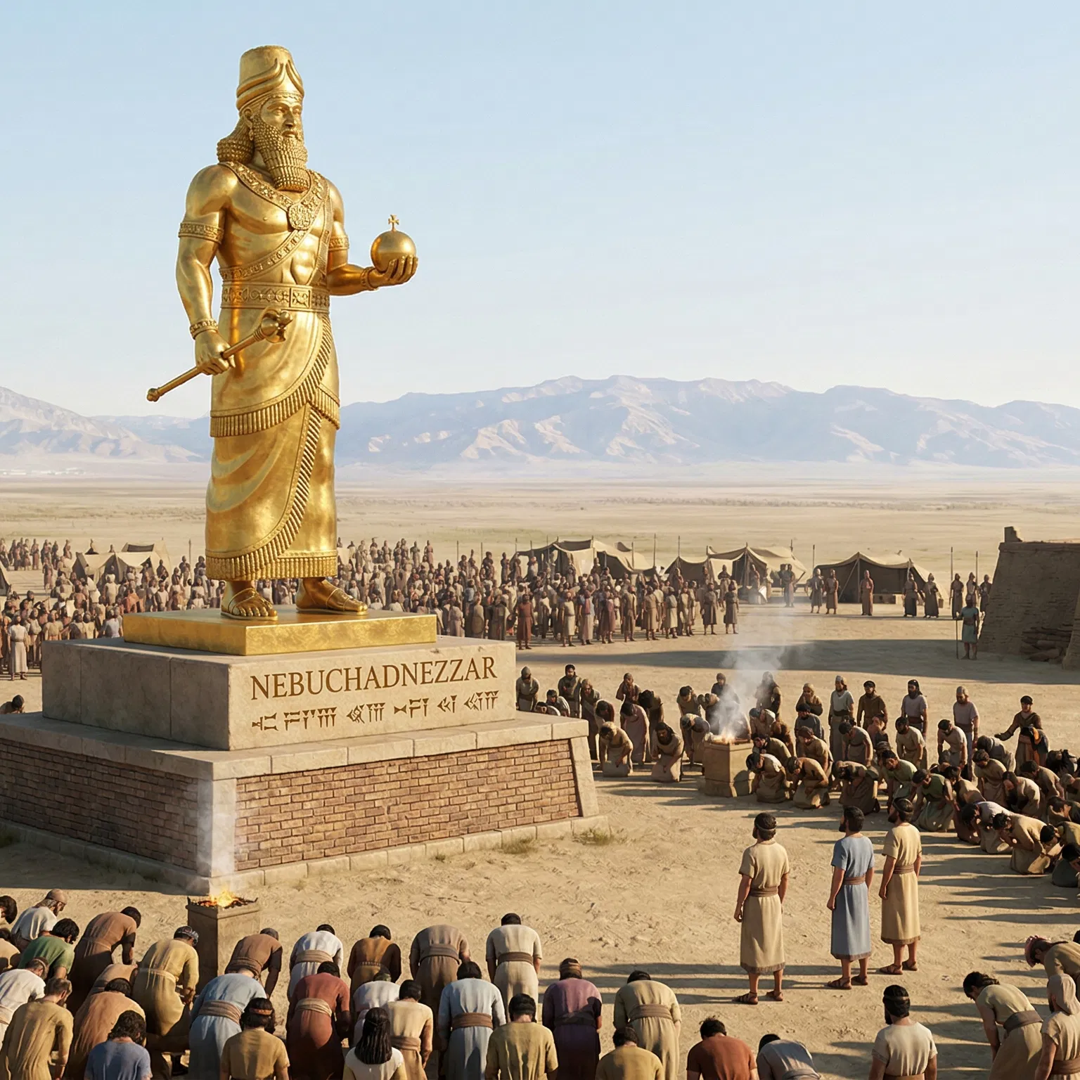 Nebuchadnezzar's Golden Image on the Plain of Dura