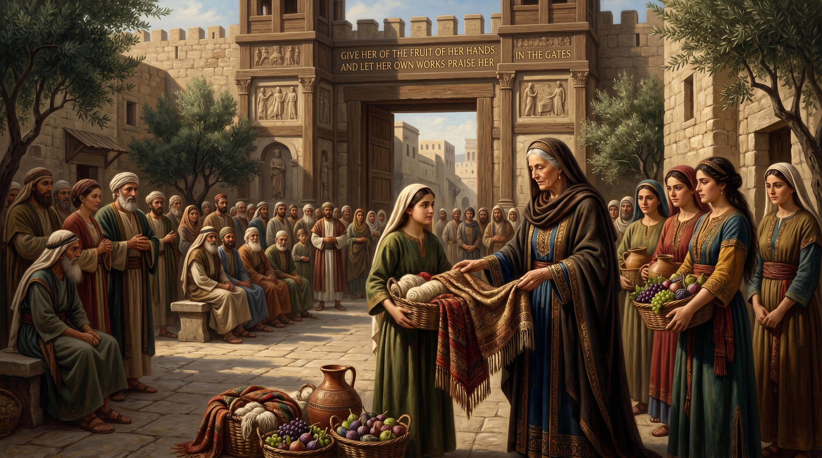 The Radiant Crown of Virtuous Womanhood