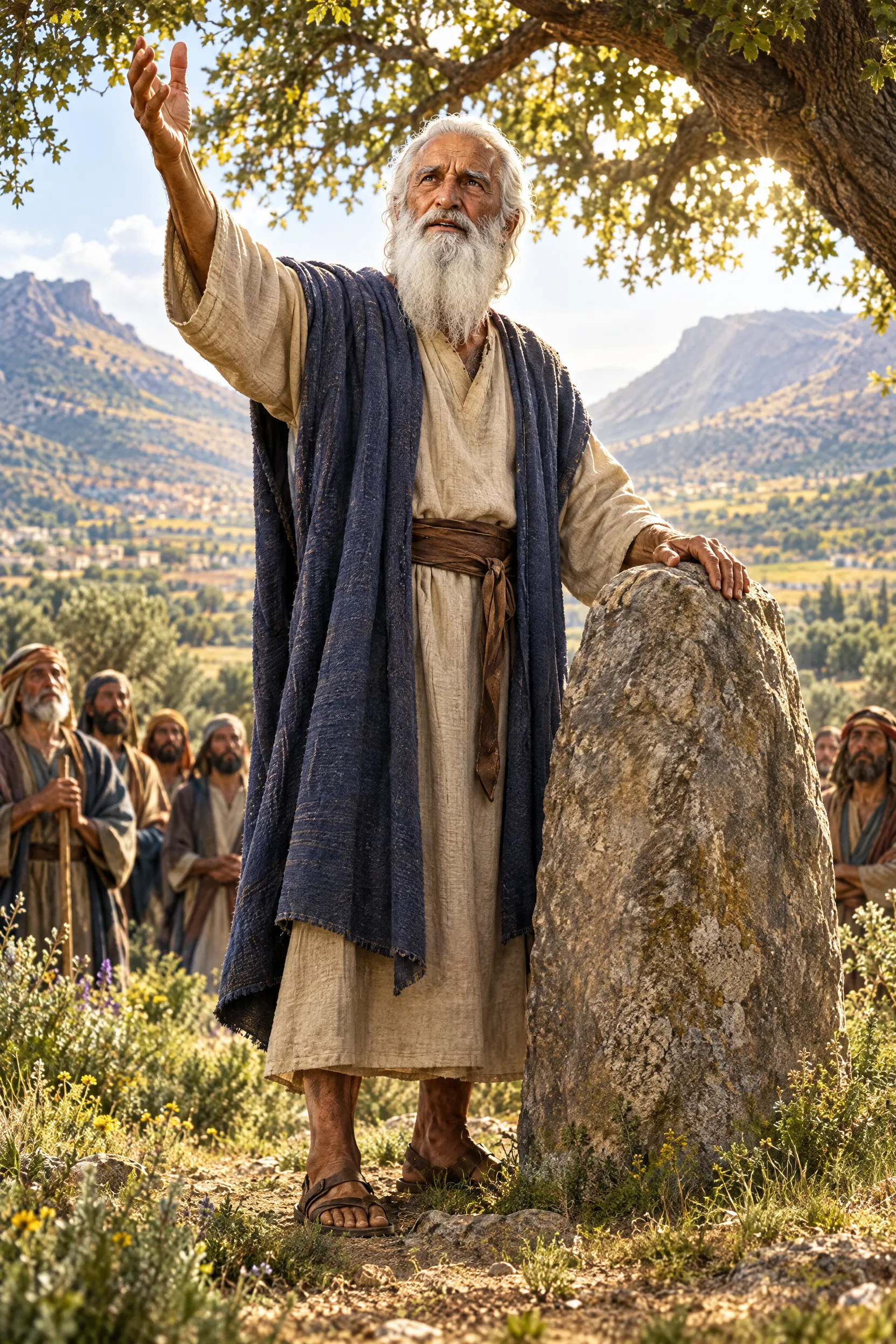 Joshua Sets Up the Stone at Shechem
