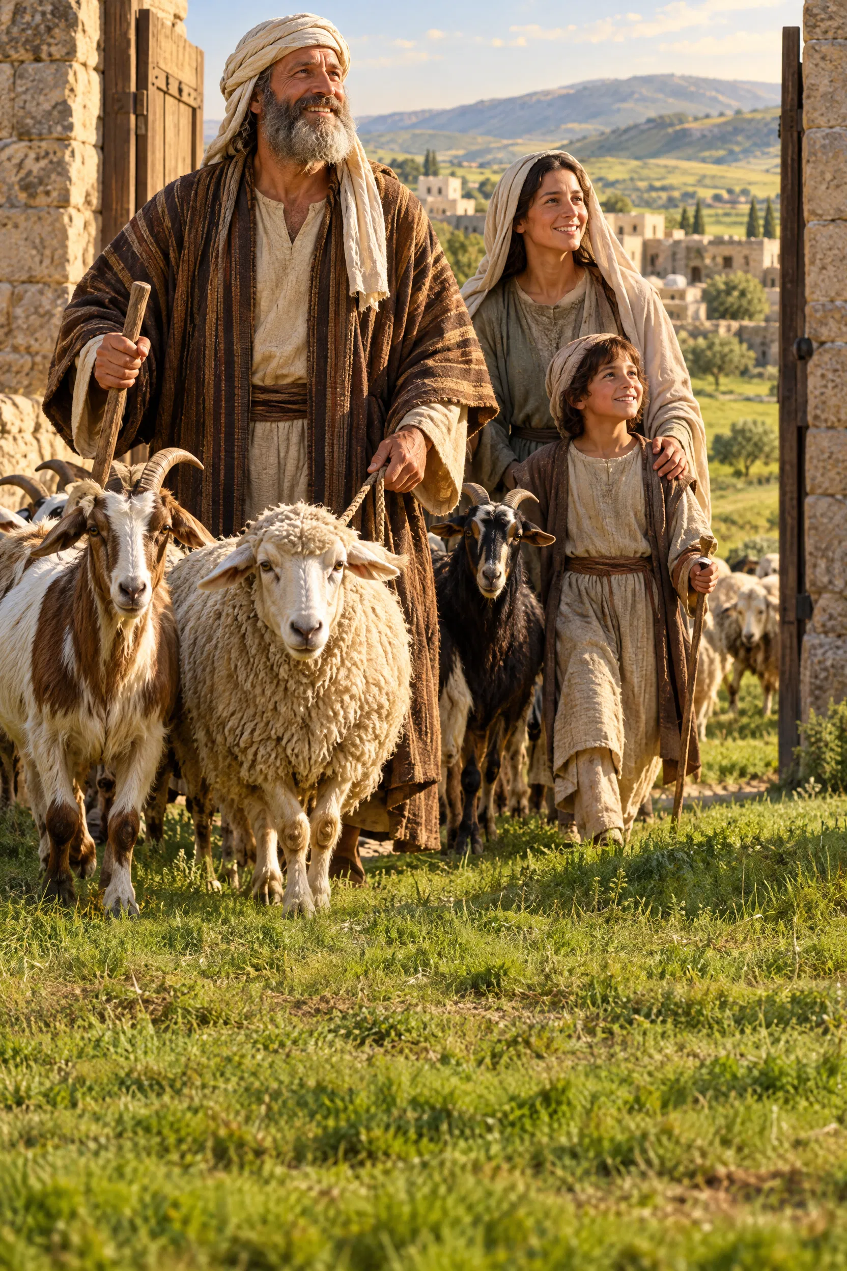 A Levite Family Enters Its New Town