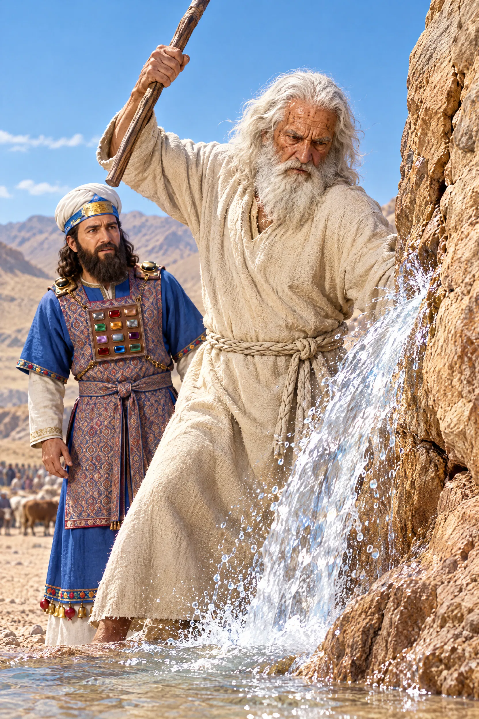 Moses Strikes the Rock at Kadesh