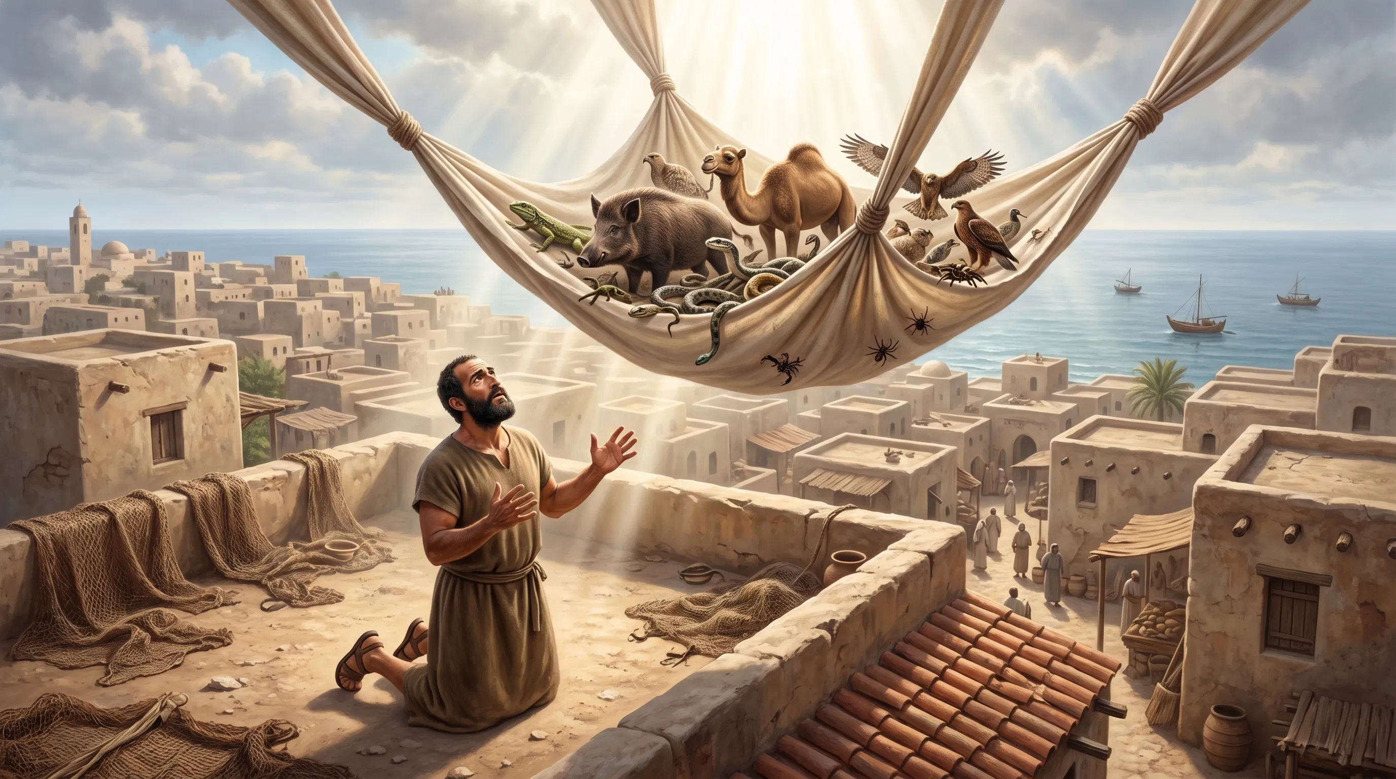 Peter's Vision of the Sheet on the Rooftop