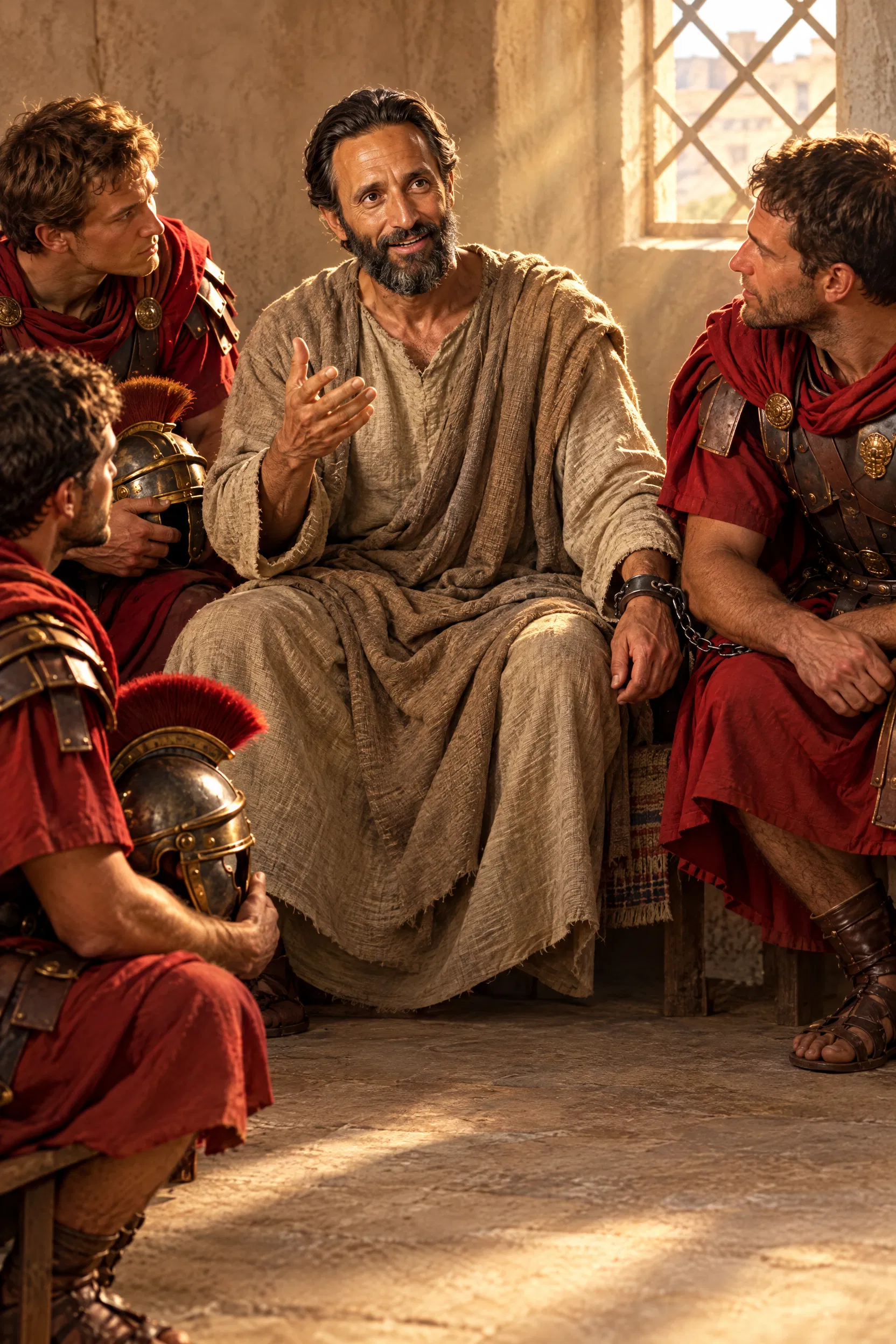 Paul Speaks to Roman Guards in His Lodging