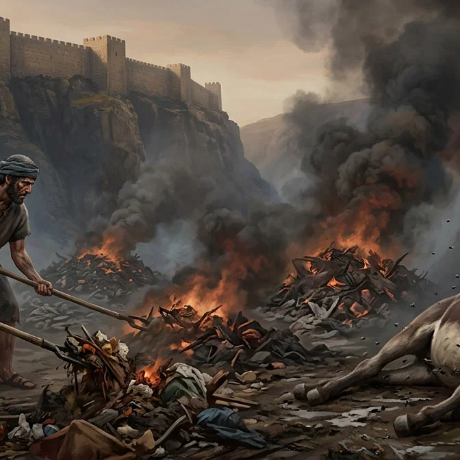 The Fires of Gehenna Outside Jerusalem