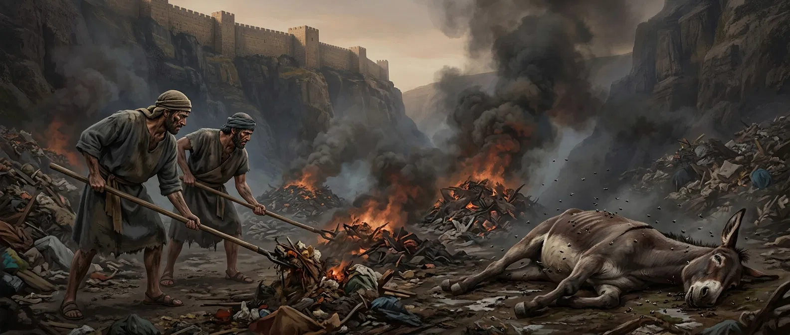The Fires of Gehenna Outside Jerusalem