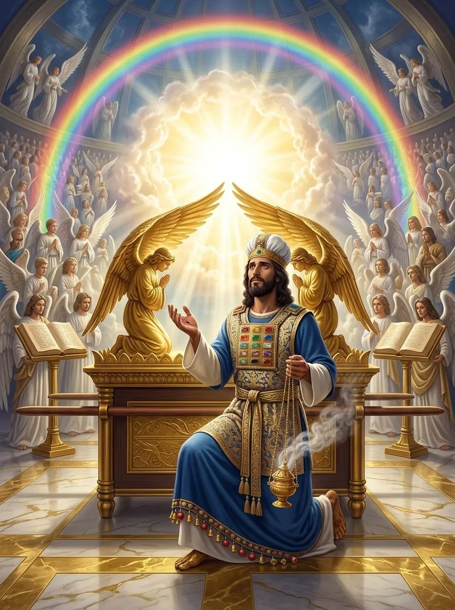 Christ Kneeling With Incense Before the Ark