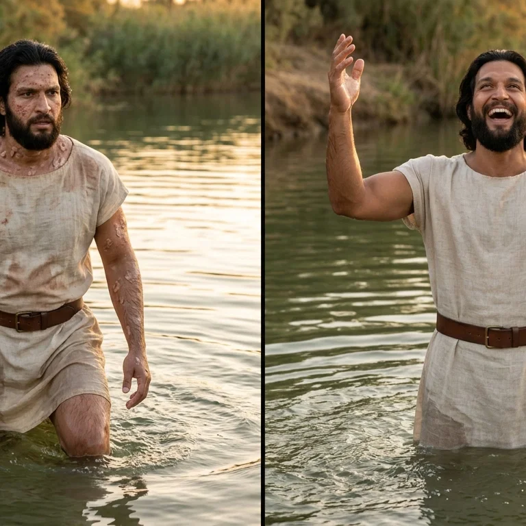 Naaman's Miraculous Cleansing in the Jordan