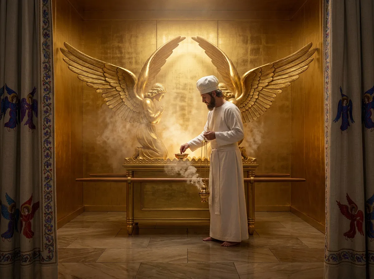 The High Priest Offering Incense Before the Ark