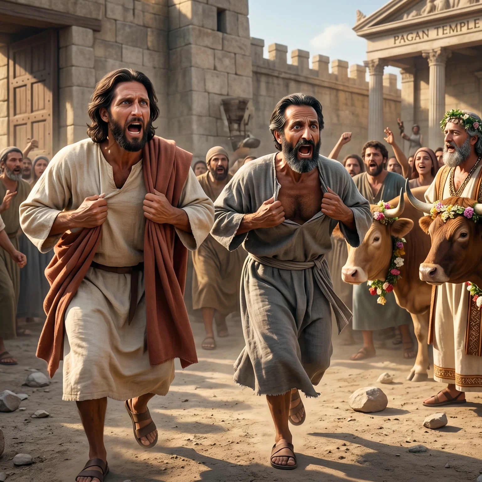 The Apostles Reject Divine Honors