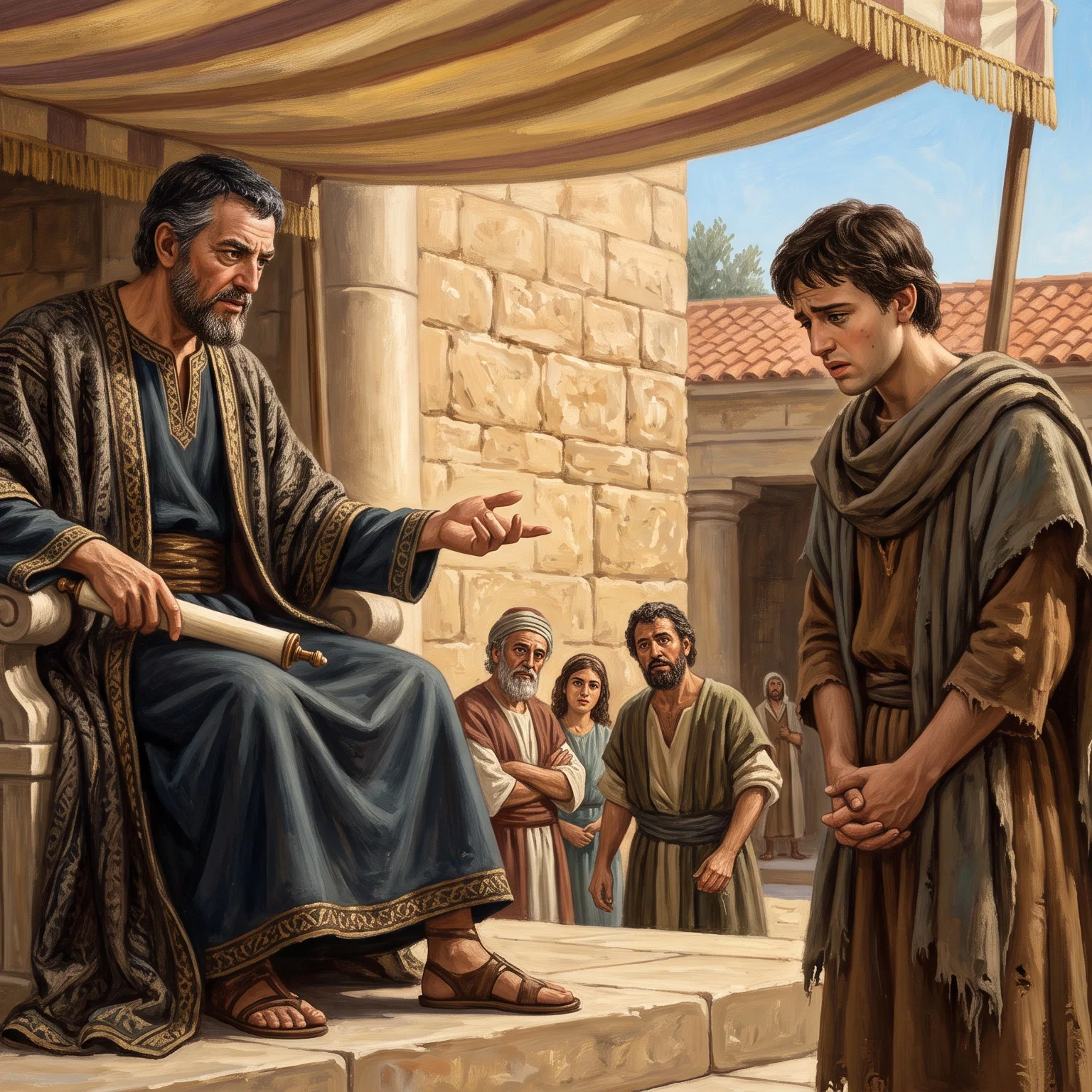 The Steward Before His Master