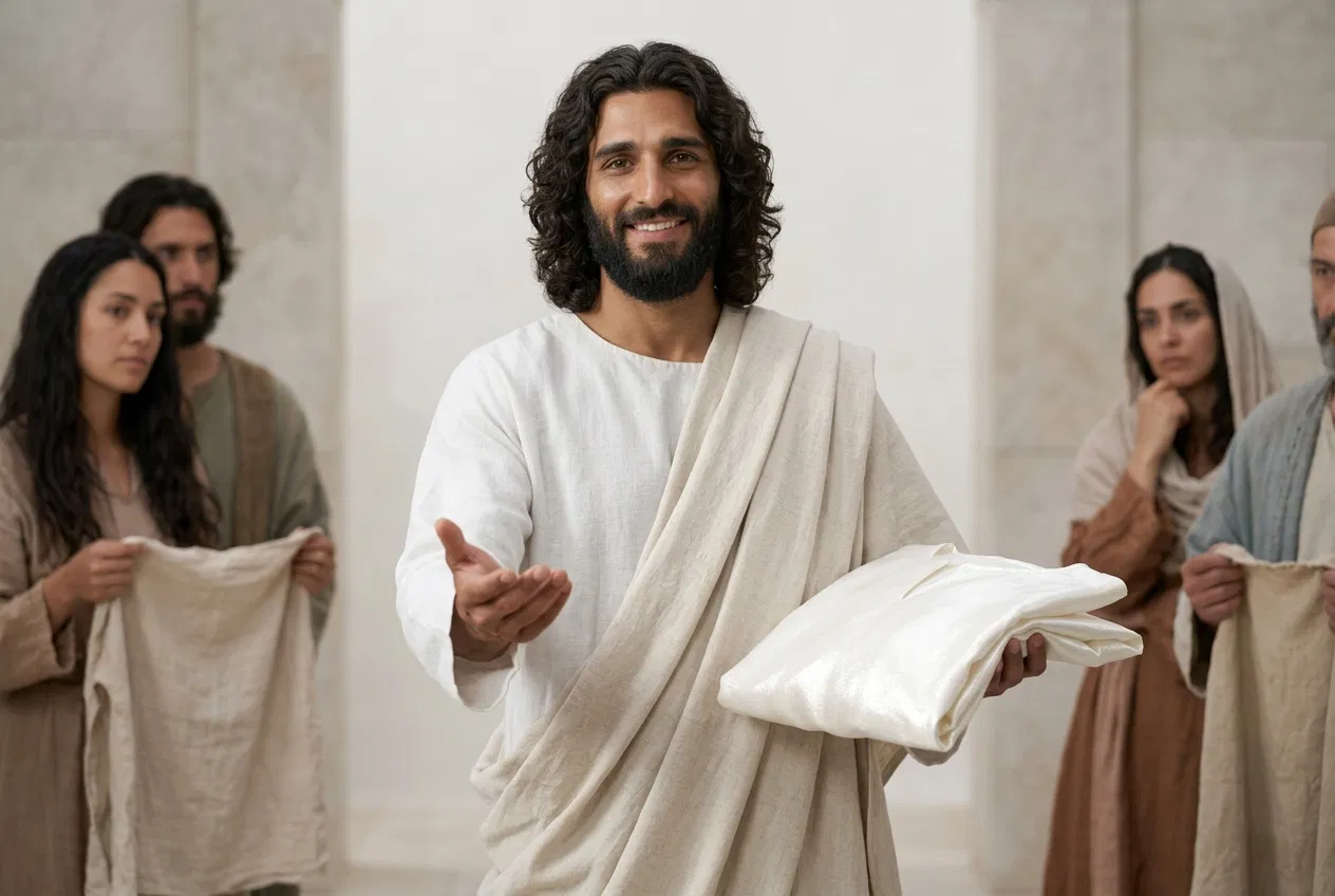 Jesus Offers White Raiment to Buy