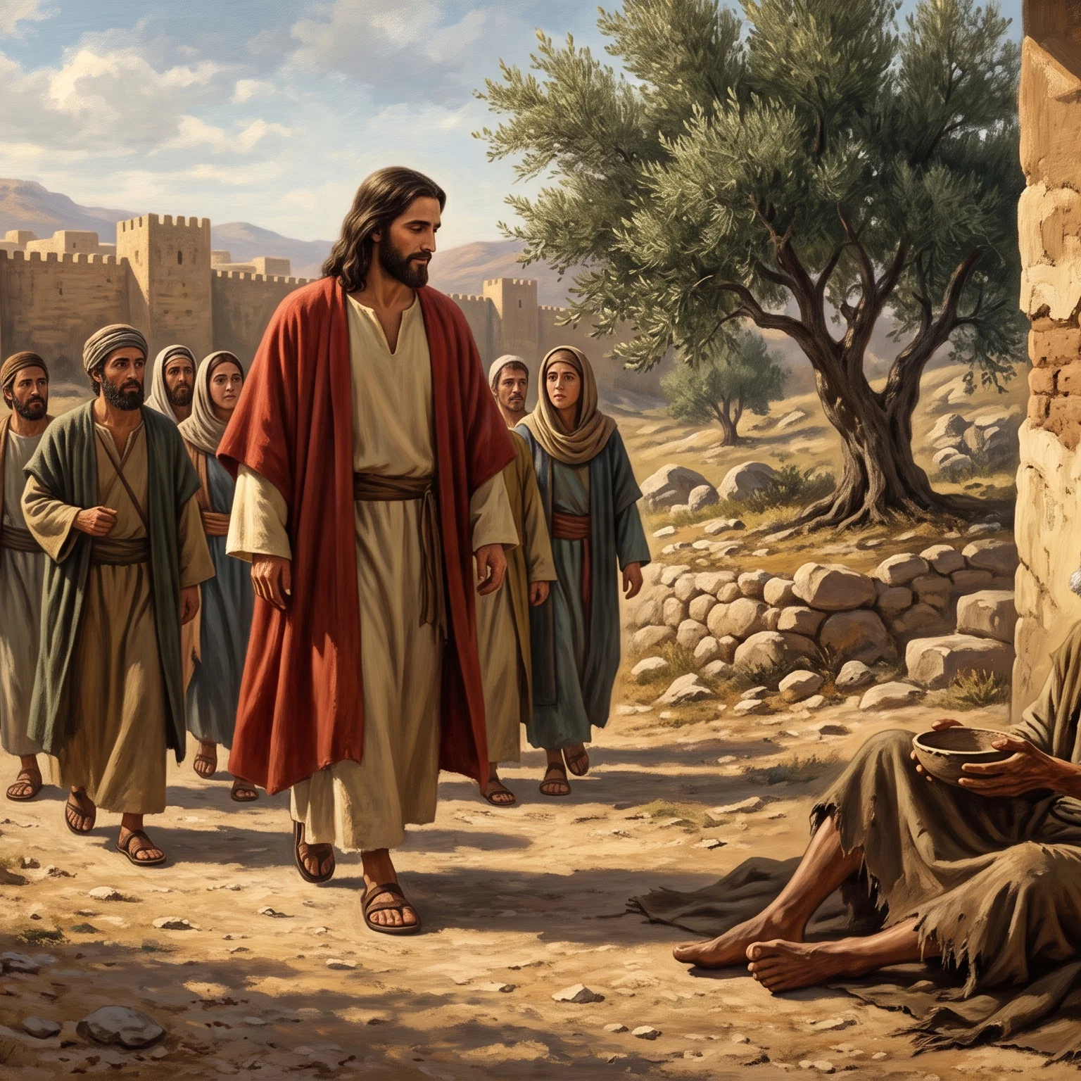 The Sightless Beggar By the Gate