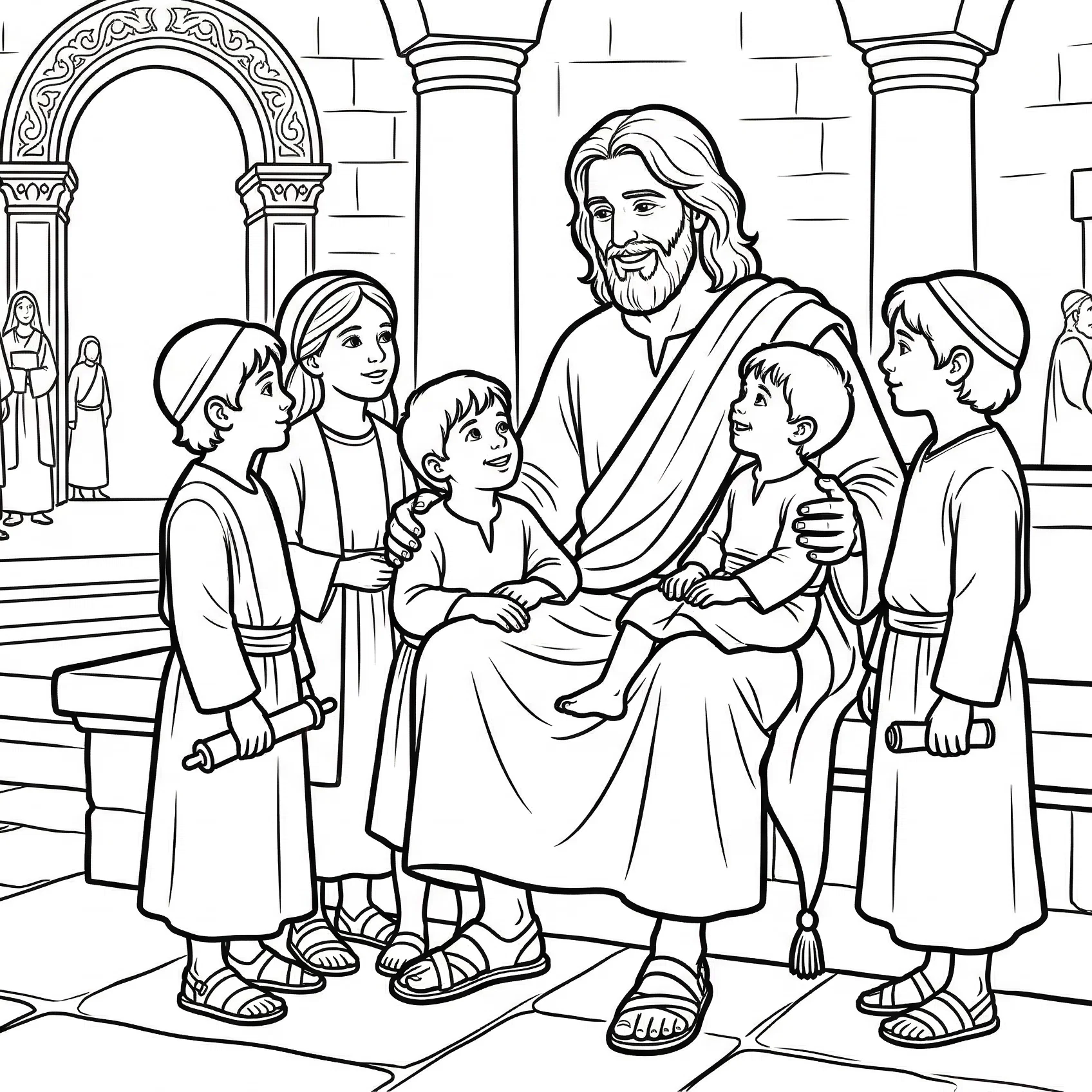 Jesus Welcoming the Little Children