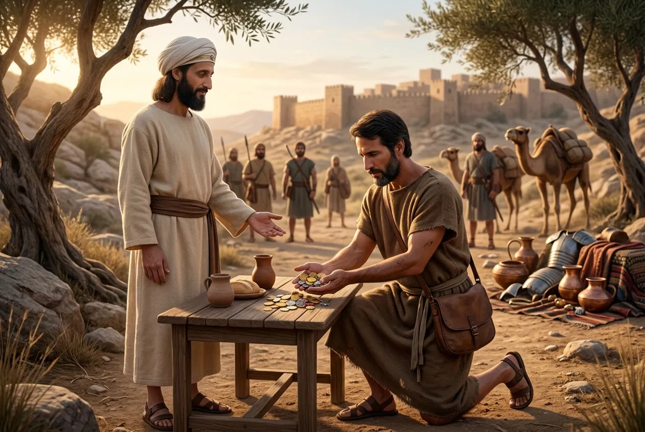 Abraham Gives Tithes to Melchizedek
