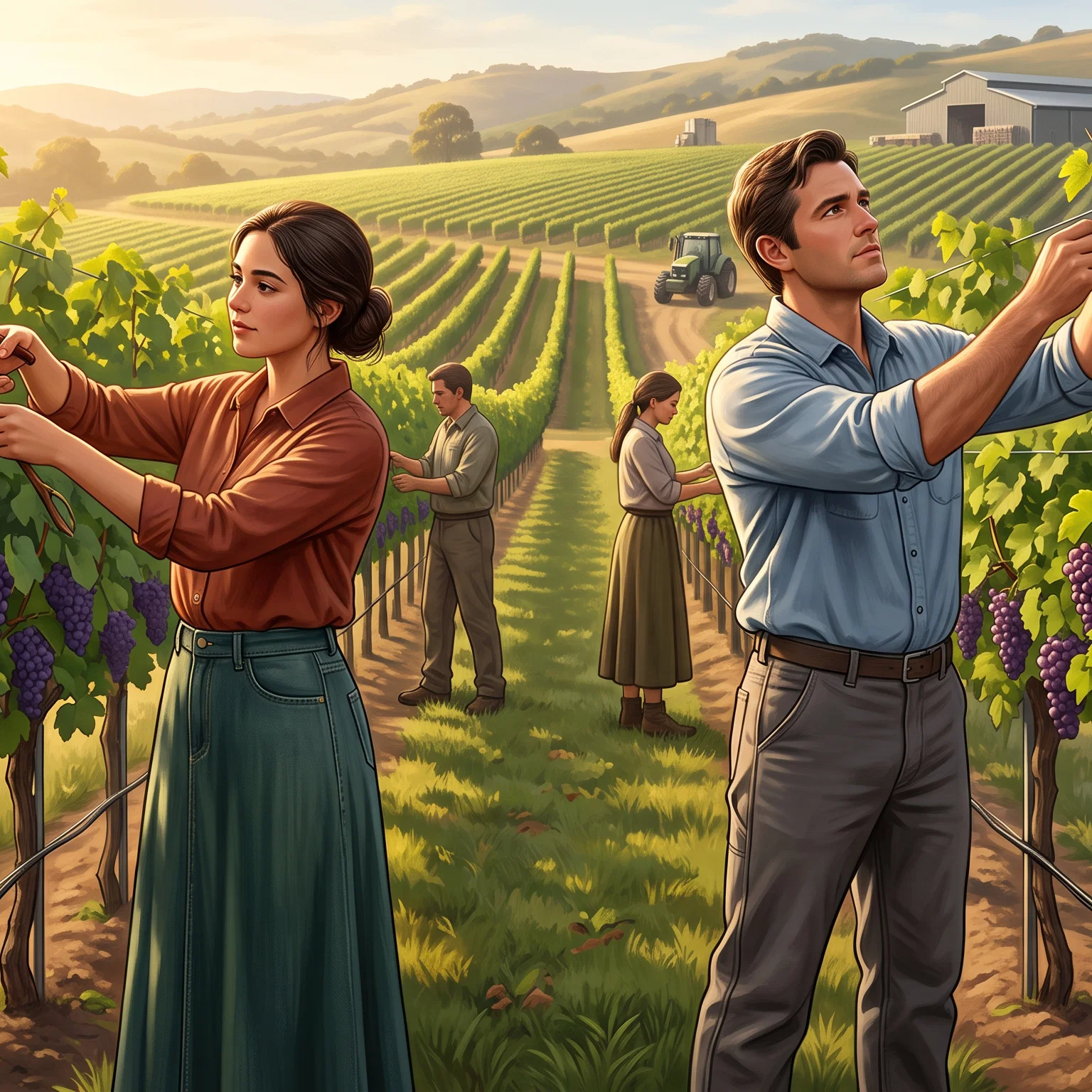The Shepherd’s Vineyard Under Ancient Skies