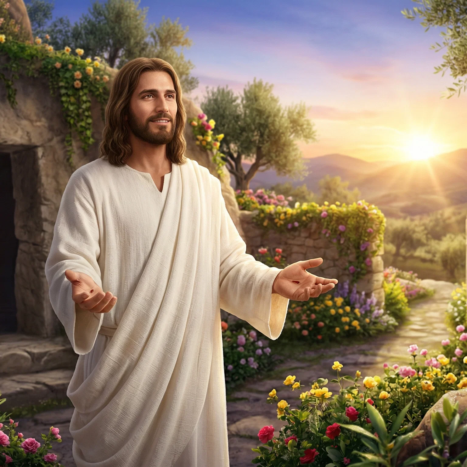 The Resurrected Christ at the Empty Tomb