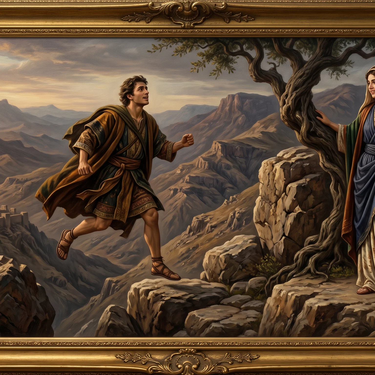The Beloved Leaping Across Distant Peaks