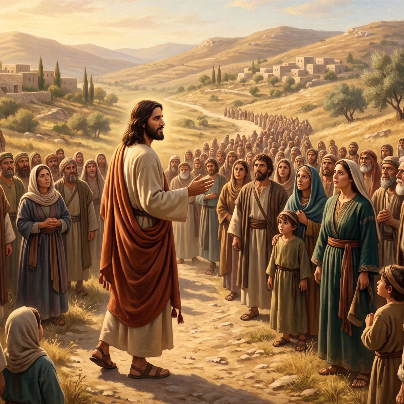 The Great Multitude Following the Master