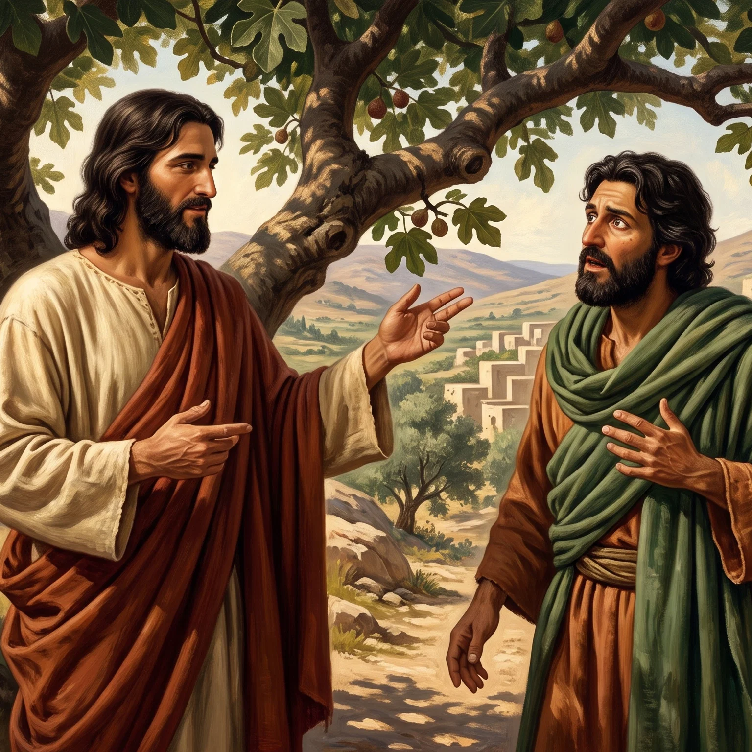 Divine Recognition Beneath the Fig Tree