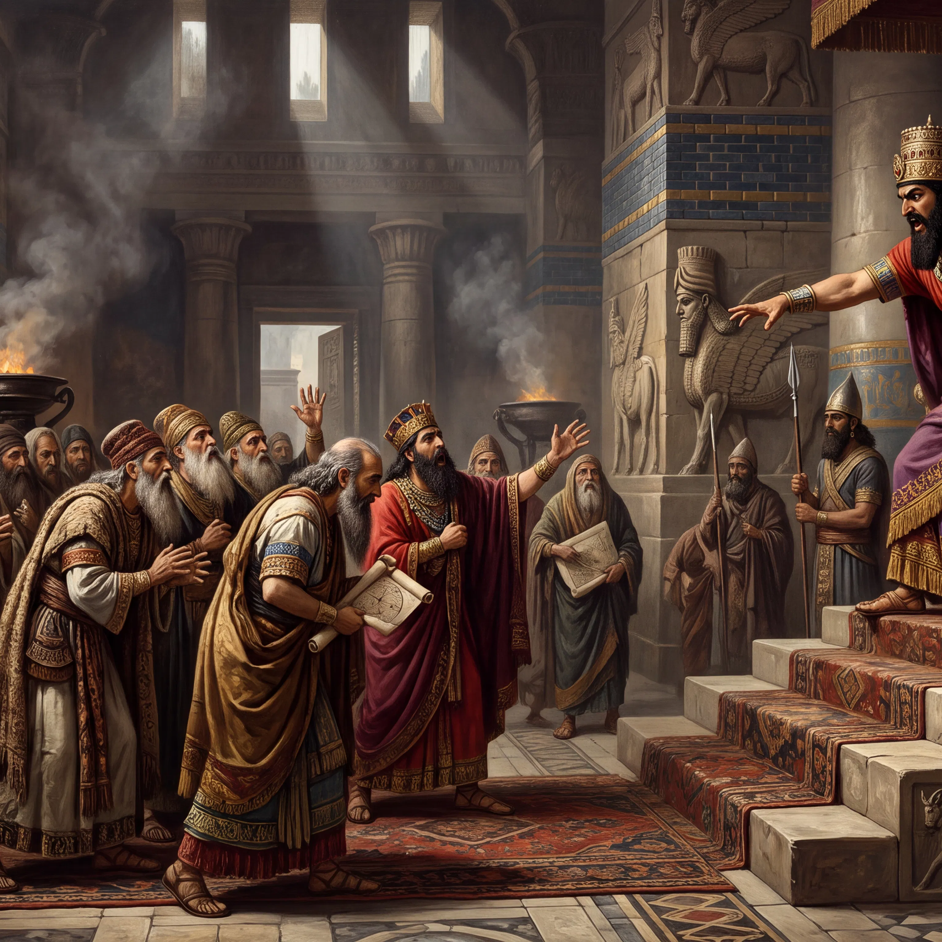 Nebuchadnezzar Demands His Dream From the Wise Men