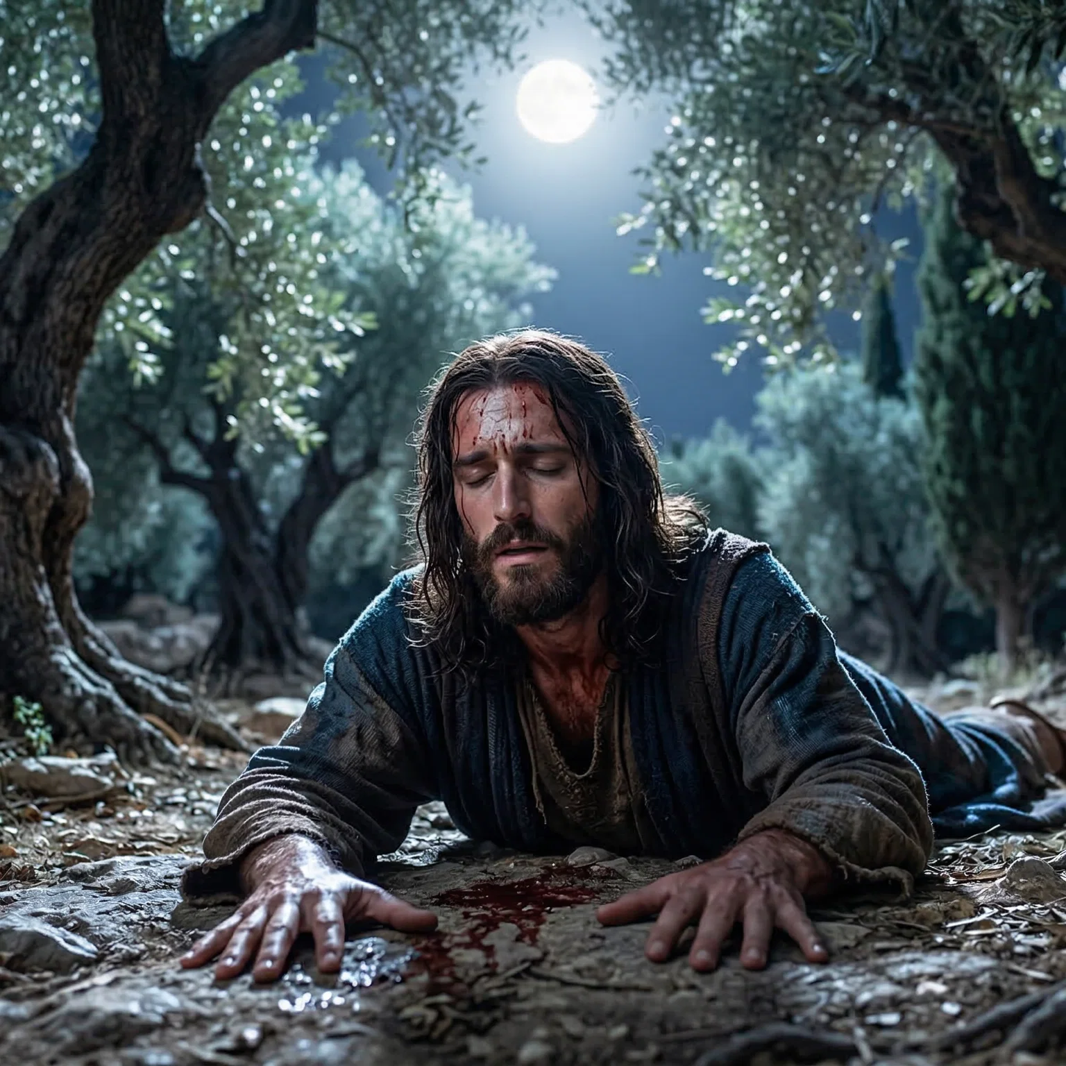 Jesus Praying in Gethsemane