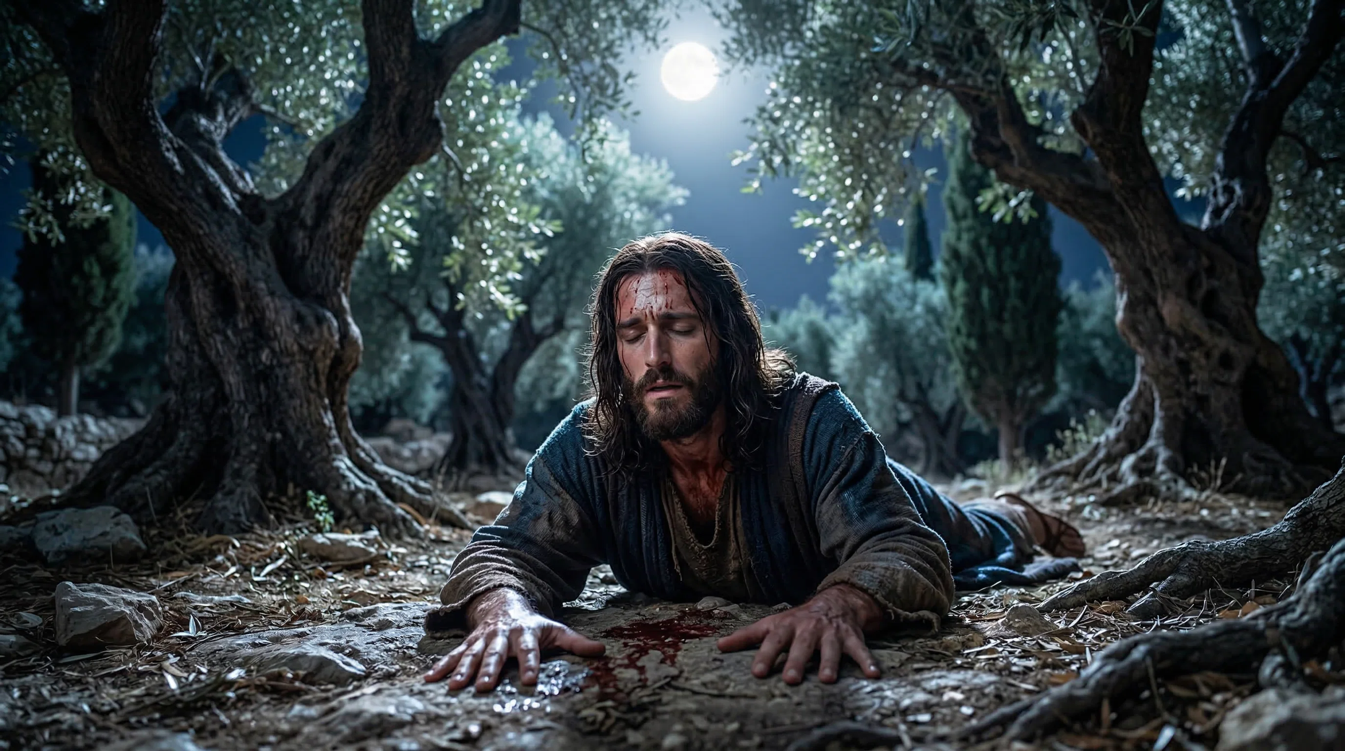 Jesus Praying in Gethsemane