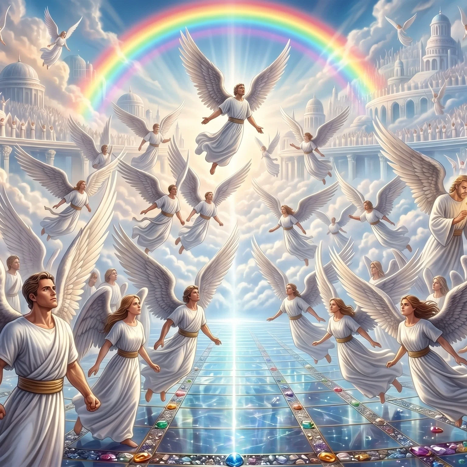 Mighty Angels Ascending the Heavens