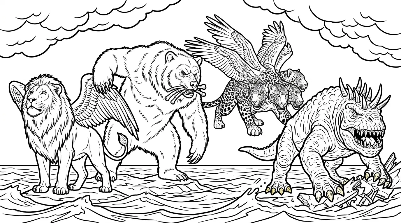 The Four Beasts of Daniel's Vision